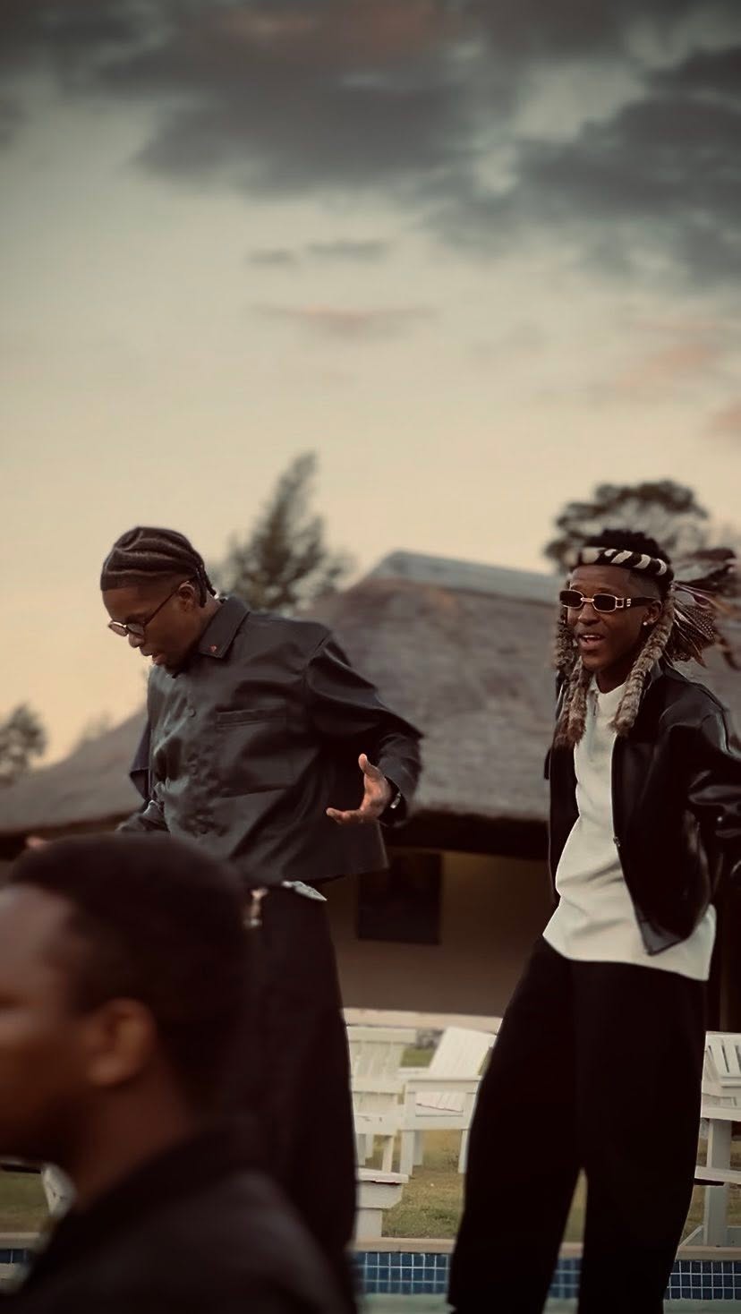 Music video shoot scene with Sqiniseko SqinQ